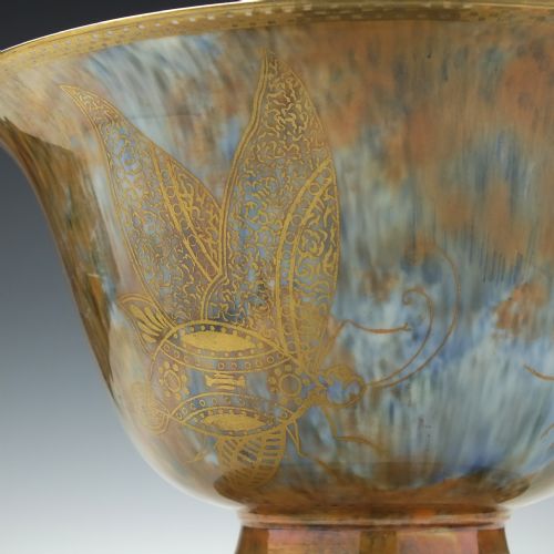 WEDGWOOD BUTTERFLY PATTERN LUSTRE BOWL C1920 - ADDITIONAL PHOTO 5
