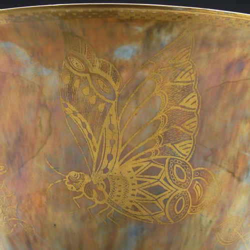 WEDGWOOD BUTTERFLY PATTERN LUSTRE BOWL C1920 - ADDITIONAL PHOTO 6