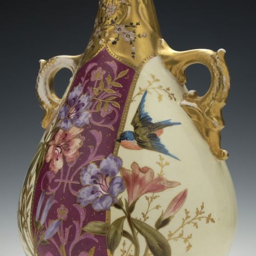 PAIR OF 19TH CENTURY ROYAL BONN VASES C1880 - ADDITIONAL PHOTO 6