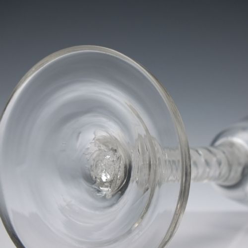 GEORGIAN DOUBLE SERIES AIR TWIST WINE GLASS C1750 - ADDITIONAL PHOTO 7
