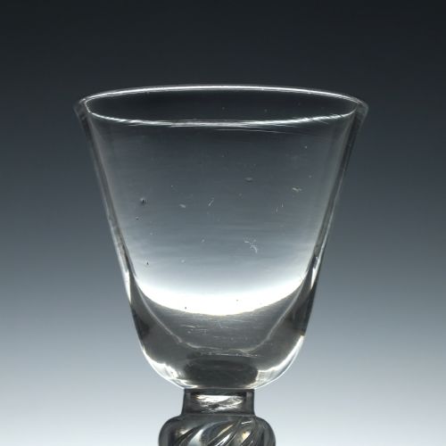 GEORGIAN DOUBLE KNOP AIR TWIST WINE GLASS C1750 - ADDITIONAL PHOTO 2