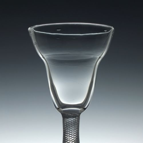 GEORGIAN PAN TOP AIR TWIST WINE GLASS C1750 - ADDITIONAL PHOTO 2