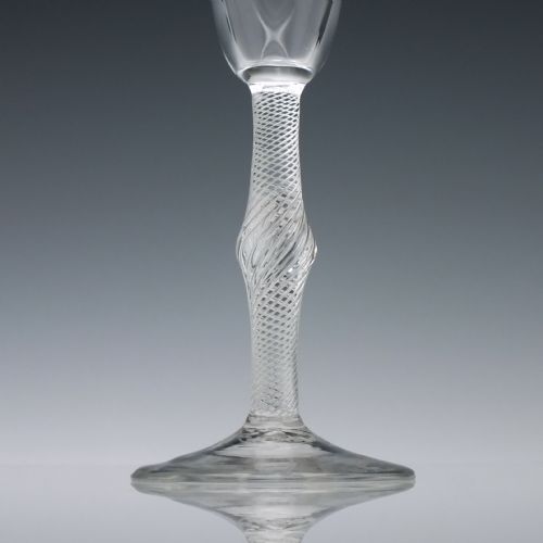 GEORGIAN PAN TOP AIR TWIST WINE GLASS C1750 - ADDITIONAL PHOTO 4