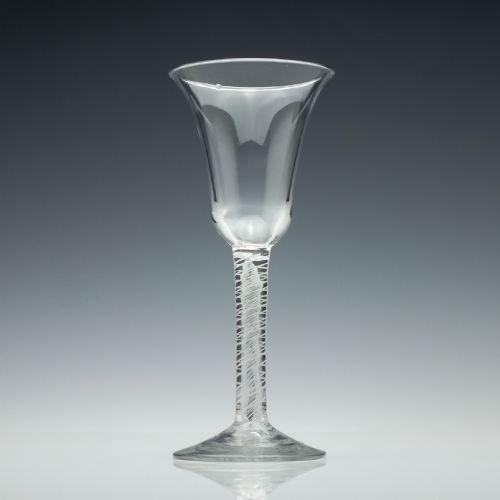 18TH CENTURY MIXED TWIST WINE GLASS C1760 - ADDITIONAL PHOTO 8