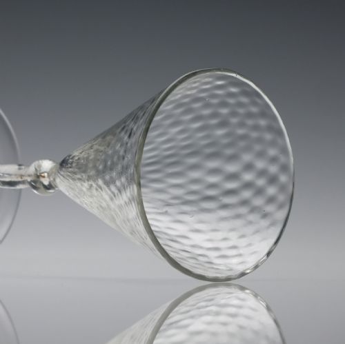 EARLY 18TH CENTURY FRENCH WINE GLASS C1720 - ADDITIONAL PHOTO 4