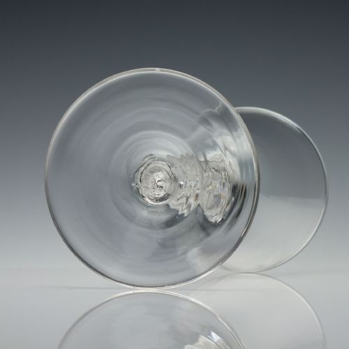 GEORGIAN AIR TWIST WINE GLASS C1750 - ADDITIONAL PHOTO 5
