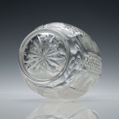 PAIR OF CUT AND ENGRAVED VICTORIAN DECANTERS C1870 - ADDITIONAL PHOTO 8