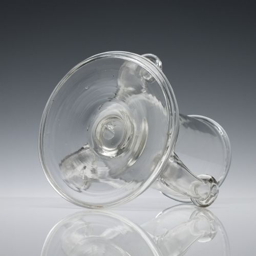 AN EARLY 18TH CENTURY THREESPOUTED OIL LAMP C1710 - ADDITIONAL PHOTO 6