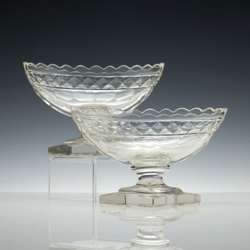 pair of 19th century master salts c1880 - CATEGORY: ANTIQUE GLASS - DATED VICTORIAN