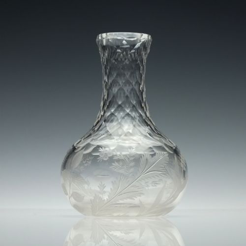 ENGRAVED 19TH CENTURY CUT GLASS MEASURE C1860 - ADDITIONAL PHOTO 1