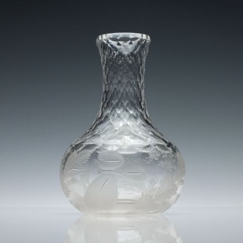 ENGRAVED 19TH CENTURY CUT GLASS MEASURE C1860 - ADDITIONAL PHOTO 2