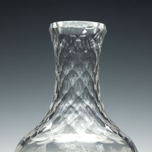ENGRAVED 19TH CENTURY CUT GLASS MEASURE C1860 - ADDITIONAL PHOTO 3