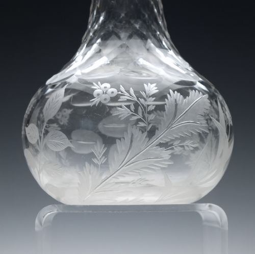ENGRAVED 19TH CENTURY CUT GLASS MEASURE C1860 - ADDITIONAL PHOTO 4