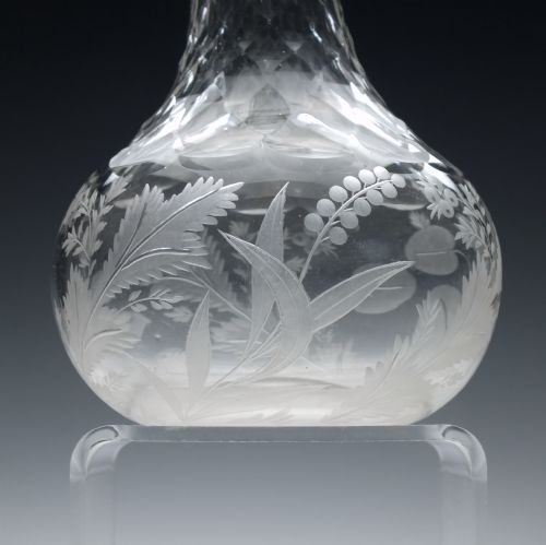 ENGRAVED 19TH CENTURY CUT GLASS MEASURE C1860 - ADDITIONAL PHOTO 7