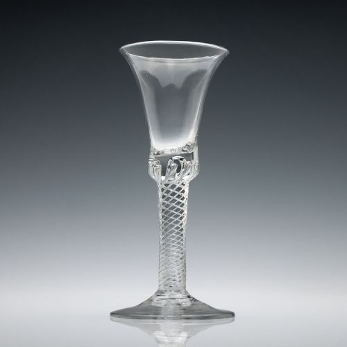 18th century air twist wine glass c1750 - CATEGORY: ANTIQUE GLASS - DATED GEORGIAN