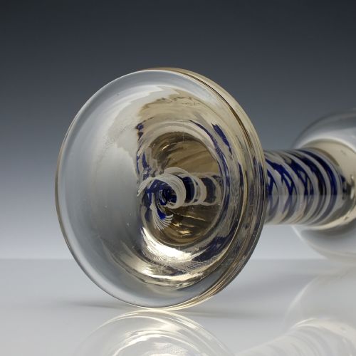LARGE JOSEPHINENHUTTE COLOUR TWIST MANTEL GLASS C1900 - ADDITIONAL PHOTO 5