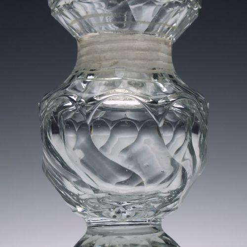 RARE SCREW TOP FRENCH 19TH CENTURY CUT GLASS SUGAR CASTER - ADDITIONAL PHOTO 3