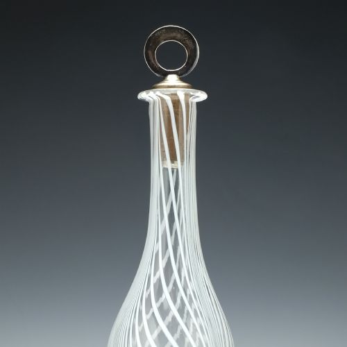 19TH CENTURY NAILSEA GLASS SERVING BOTTLE C1860 - ADDITIONAL PHOTO 2