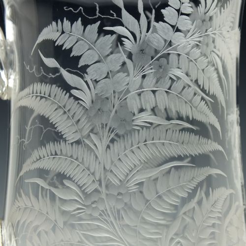 ENGRAVED 19TH CENTURY GLASS TANKARD C1870 - ADDITIONAL PHOTO 6