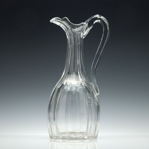 19th century cut glass claret jug c1870 - CATEGORY: ANTIQUE GLASS - DATED VICTORIAN