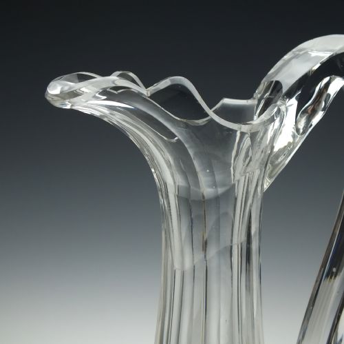 19TH CENTURY CUT GLASS CLARET JUG C1870 - ADDITIONAL PHOTO 4