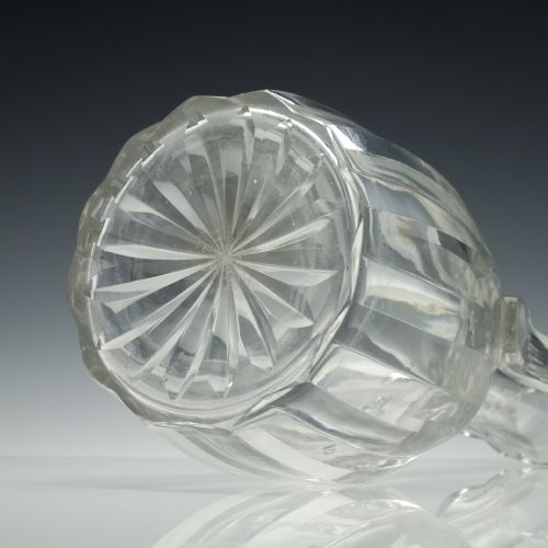 19TH CENTURY CUT GLASS CLARET JUG C1870 - ADDITIONAL PHOTO 5