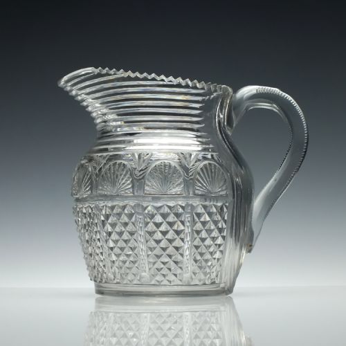 19th century cut glass water jug c1820 - CATEGORY: ANTIQUE GLASS - DATED REGENCY