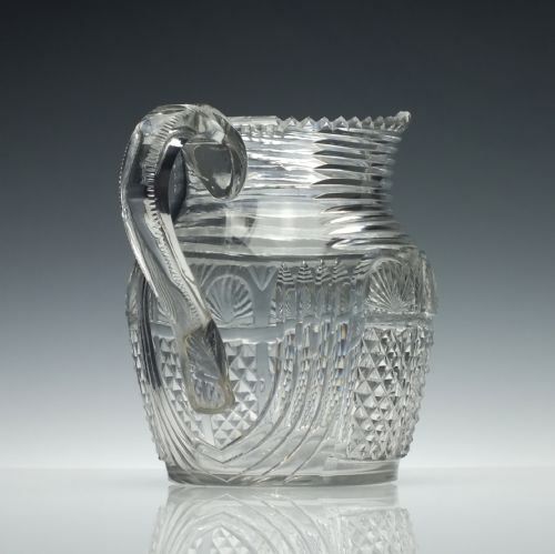 19TH CENTURY CUT GLASS WATER JUG C1820 - ADDITIONAL PHOTO 3