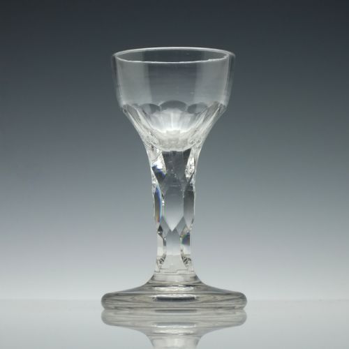 GEORGIAN FACET CUT FIRING GLASS C1790 - ADDITIONAL PHOTO 1