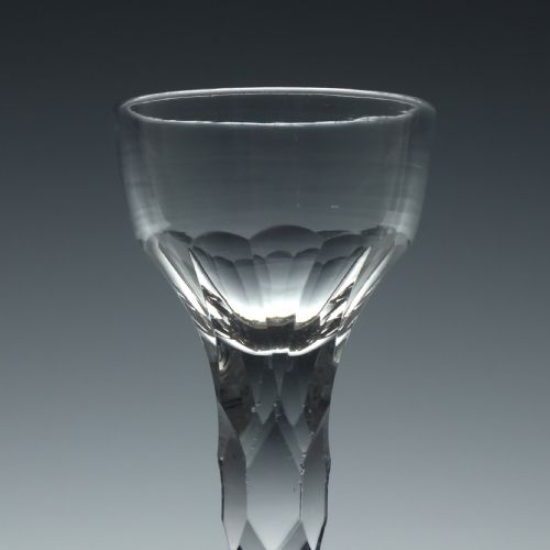 GEORGIAN FACET CUT FIRING GLASS C1790 - ADDITIONAL PHOTO 2