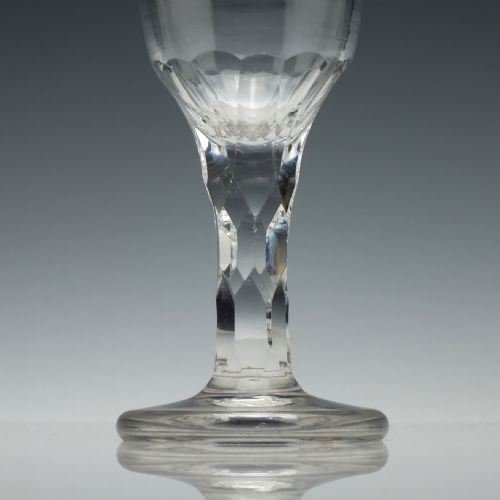 GEORGIAN FACET CUT FIRING GLASS C1790 - ADDITIONAL PHOTO 3