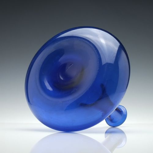 GEORGIAN BLUE GLASS MELL DECANTER C1830 - ADDITIONAL PHOTO 5