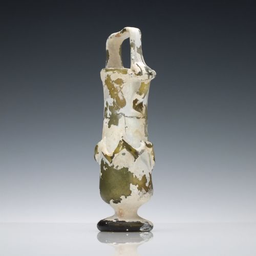 AN ANCIENT GLASS KOHL BOTTLE CIRCA 4TH CENTURY AD - ADDITIONAL PHOTO 2
