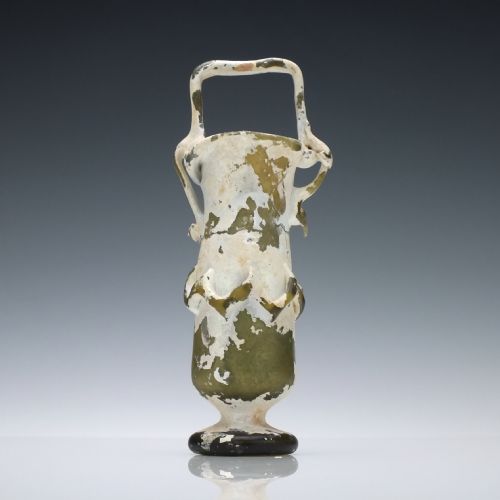 AN ANCIENT GLASS KOHL BOTTLE CIRCA 4TH CENTURY AD - ADDITIONAL PHOTO 3