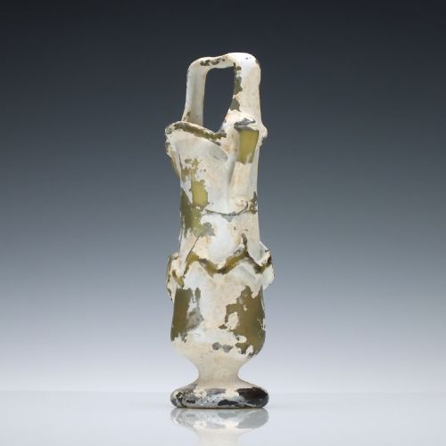 AN ANCIENT GLASS KOHL BOTTLE CIRCA 4TH CENTURY AD - ADDITIONAL PHOTO 4