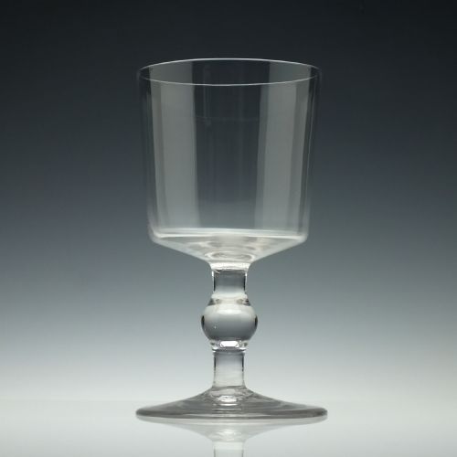 LARGE 18TH CENTURY BALUSTER GLASS GOBLET C1735 - ADDITIONAL PHOTO 1
