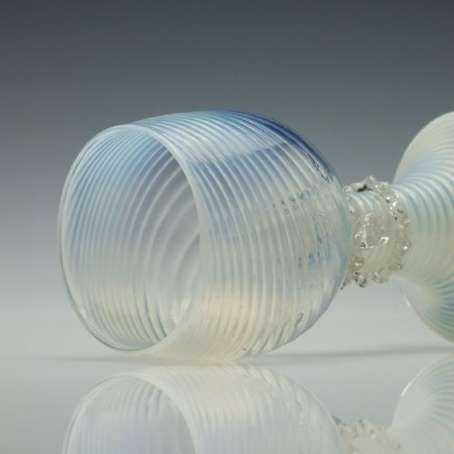 PAIR OF WRYTHEN MOULDED GLASS ROEMERS C1890 - ADDITIONAL PHOTO 2