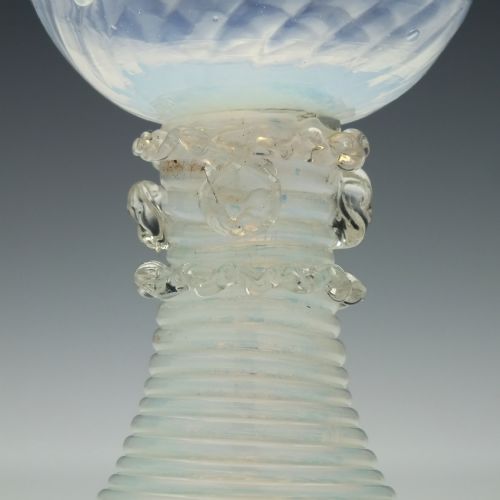 PAIR OF WRYTHEN MOULDED GLASS ROEMERS C1890 - ADDITIONAL PHOTO 3