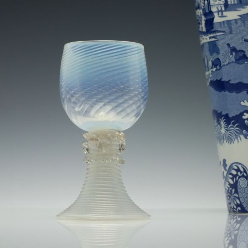 PAIR OF WRYTHEN MOULDED GLASS ROEMERS C1890 - ADDITIONAL PHOTO 5