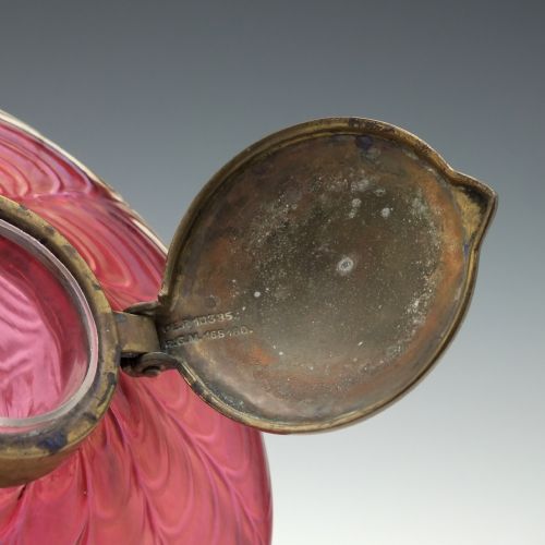 LOETZ IRIDESCENT GLASS INKWELL C1910 - ADDITIONAL PHOTO 5