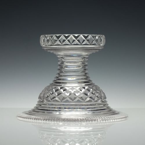 IRISH WATERFORD TWO PART CUT GLASS STANDING BOWL C1830 - ADDITIONAL PHOTO 2