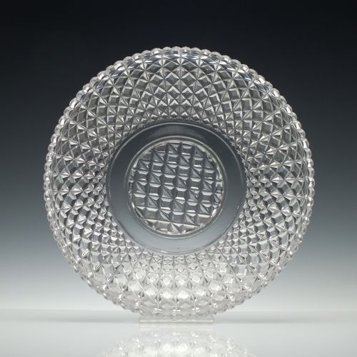 IRISH WATERFORD TWO PART CUT GLASS STANDING BOWL C1830 - ADDITIONAL PHOTO 3