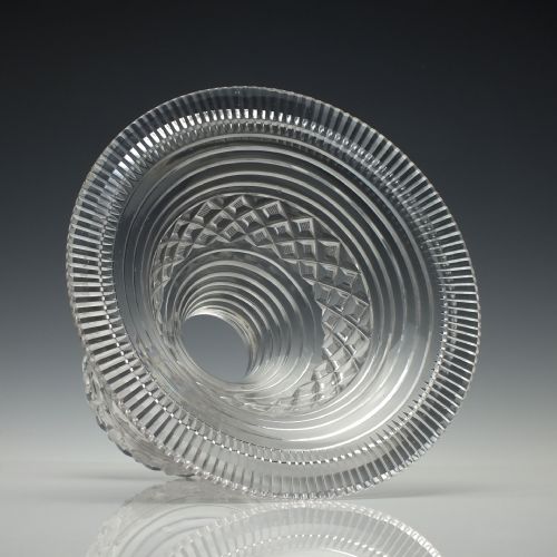 IRISH WATERFORD TWO PART CUT GLASS STANDING BOWL C1830 - ADDITIONAL PHOTO 12