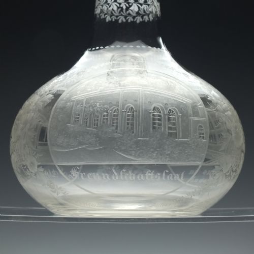 ENGRAVED GLASS SPA CARAFE C1850 - ADDITIONAL PHOTO 2