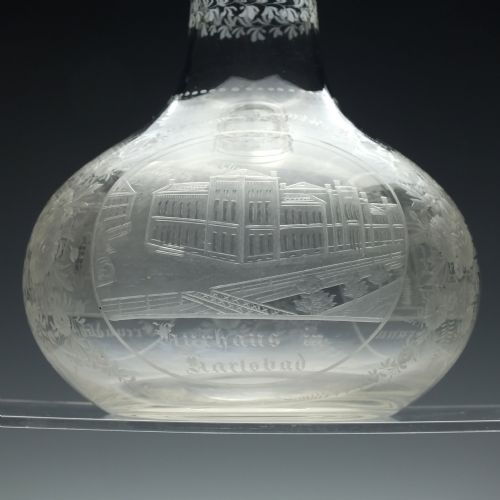 ENGRAVED GLASS SPA CARAFE C1850 - ADDITIONAL PHOTO 4