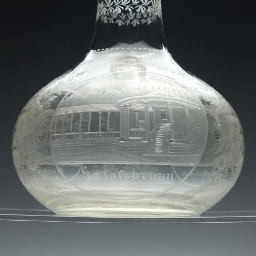 ENGRAVED GLASS SPA CARAFE C1850 - ADDITIONAL PHOTO 5