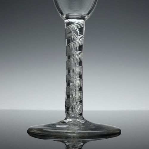 ANTIQUE 18TH CENTURY GEORGIAN AIR TWIST ALE GLASS C1750 - ADDITIONAL PHOTO 4