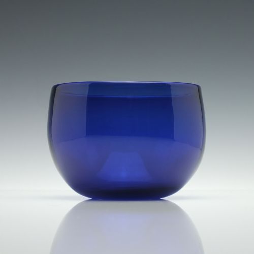 PAIR OF BLUE GLASS FINGER BOWLS C1830 - ADDITIONAL PHOTO 2