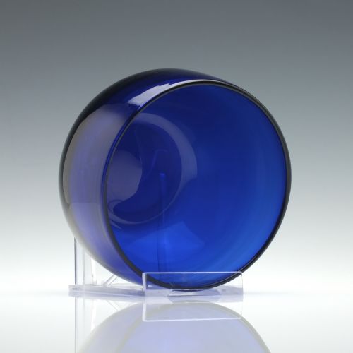 PAIR OF BLUE GLASS FINGER BOWLS C1830 - ADDITIONAL PHOTO 3