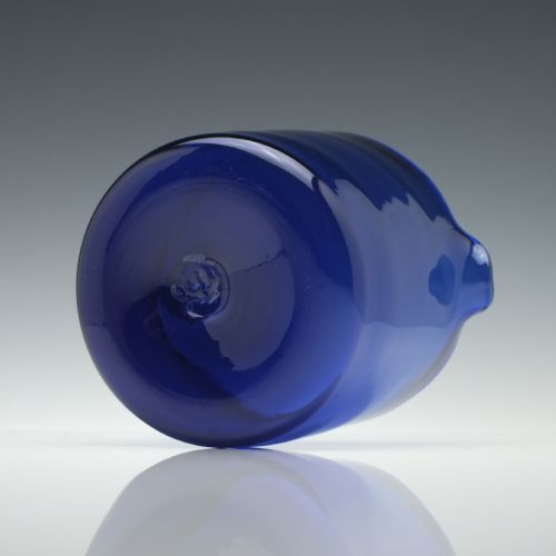 19TH CENTURY BLUE GLASS WINE RINSER C1830 - ADDITIONAL PHOTO 3